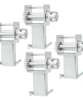 4 Pack Trailer Stake Pocket Winches Zinc Plated For Flatbed Utility Hauling 16200 Lb Capacity With 5400 Lb Working Load