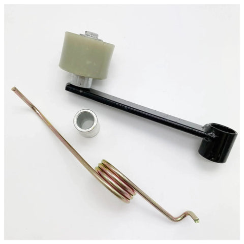 Heavy Duty Chain Tensioner Roller Kit Fits 200cc Bs200 Atv Quad Keeps Chain Tight Ride Hard Hassle Free No Slippage Polymer Rollers Cut Friction Smoother Drive Fix Chain Slips Spring Loaded Mounting Points Simple Setup Reliable Dirt Bike Action, black arm and spring
