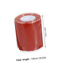 Heavy Duty Water Leak Repair Tape Roll For Duct Tape Hose Sealant And Electrical Wire Wrapping Red Stop Leak Rubber Adhesive Tape, 100cm x 5cm