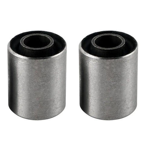 Honda Z50 Rear Swing Arm Bushing Set 2pc Durable Stainless Steel Aluminum Bushings With Rubber Sleeve For XR50 XR70 CRF50 CRF70 Z50JZ Z50J1 Z50R on white background