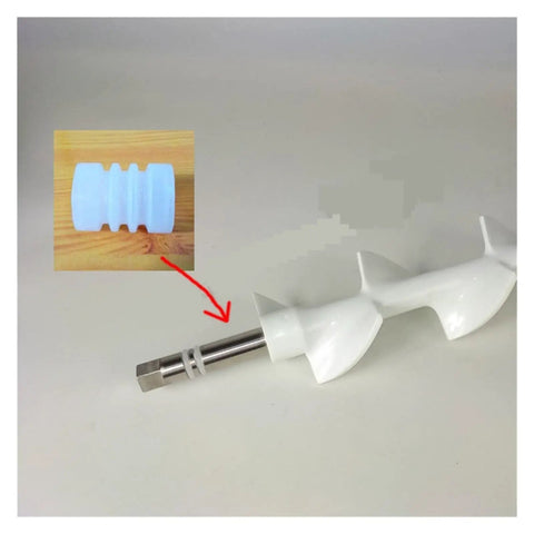 Silicone Tube Seal Ring Spare Part Elastic Gasket For Ice Cream Machine Replacement shown next to machine component.
