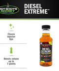 Diesel Extreme Fuel System Cleaner 16 oz bottle, removes deposits water and sludge with cetane boost for smoother starts and stronger acceleration.