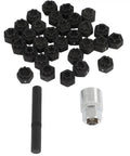 Premium Wheel Lock Nut Key Disassembly Tool Kit For Mercedes Benz 32 Piece Heavy Duty Removal Set With Carrying Case Easy Grip Design To Save Your Rims, black wheel lock sockets and adapter