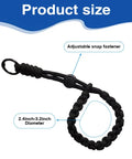 Adjustable Anti Loss Glove Straps Set For Outdoor Sports Heavy Duty Nylon Wrist Leashes Skiing Mountaineering black strap