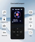 32GB Portable MP3 Player With Speaker, Dope HiFi Lossless Sound, Built-In Earphones, 1.8 Inch HD Screen displayed on interface