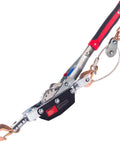 5 Ton Capacity Come Along Winch Portable Power Puller Beast With 11 Feet 6 Inches Steel Cable Dual Gear Heavy Duty Hand Winch Tool Three Hooks For Vehicle Recovery Trailers Fences Logs And More, red handle with steel cable and hooks
