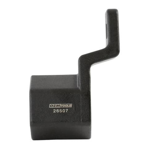 Side view of 50mm Crank Damper Holder Tool for Honda and Acura engines 1990 onward, durable metal L-shaped design