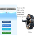 Rock Solid Silent Commercial Air Curtain For Storefront Entry Wall Mounted Heavy Duty showing motor component and airflow features.