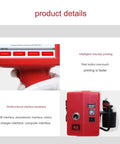 Compact Handheld Inkjet Printer With Four Point Three Inch Screen showing the user interface and back panel connections for easy operation.