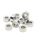 Super Cool Set Of 10 Tiny 2x6x3mm Mini Ball Bearings Made From Super Durable Chrome Steel for nail drill tools, close-up view