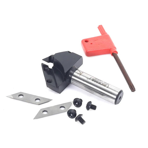Heavy Duty Pro Grade Carbide V Groove 90 Degree Router Bit Half Inch Shank For Woodworking with cutters and screws