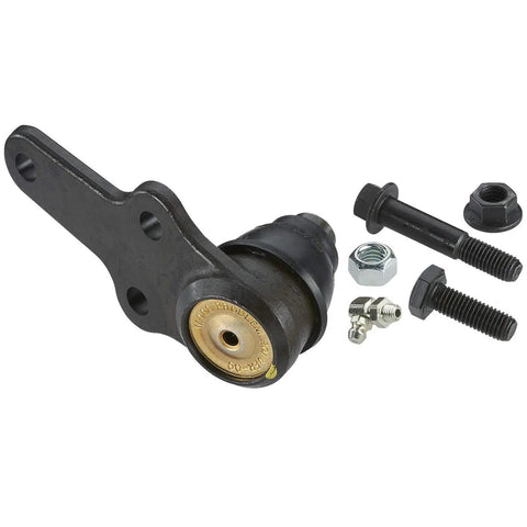 Front Lower Suspension Ball Joint For Ford Focus 2004 To 2011 Direct Fit Replacement With Beefed Up Durable Construction For Reliable Handling And Smooth Steering Easy Install Model K80992, black steel with hardware