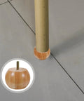 Four Pack Round Wood Furniture Legs Unfinished Bun Feet For Tables And Chairs 5cm Height Replacement Sofa Legs You Can Paint Modern Style Heavy Duty
