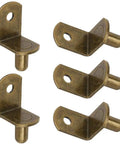 Rock Solid Quarter Inch Shelf Support Pegs For Cabinet Pins And Closet Organizers L Shaped Heavy Duty Brackets Built Tough With Zero Sagging Knockout Kitchen Hardware Replacement Fifty Pack Bundle featuring four heavy-duty metal brackets.