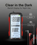 6000 Counts True RMS Digital Multimeter With USB Rechargeable Battery Color Screen Auto Ranging NCV Detection in dark mode