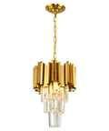 Modern 3 Light Crystal Pendant Chandelier For Dining Room And Kitchen Island With Dimmable Soft Glow And Lit K9 Crystals