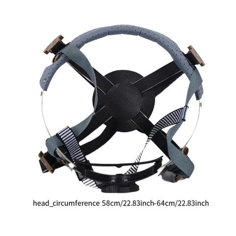 4 Point Hard Hat Replacement Suspension Kit With Shock Absorbing Liner, Universal Lightweight Cap Insert shown from top view