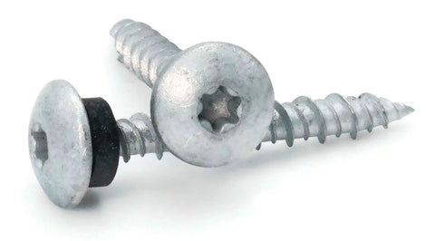 Pro Grade Low Profile Mechanical Roofing Screws Number Ten By One And A Half Inch With Zinc Coating And Wide Rubber Washers For Swift Shingle Installations High Low Threading Drills Clean And Seats Flush For Flawless Rain Blocking Two Hundred Fifty Piece