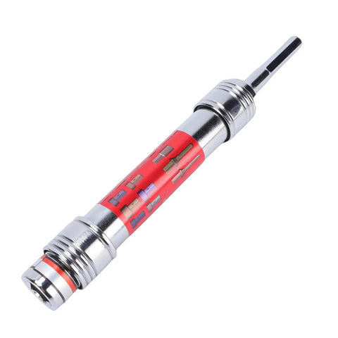 Premium 8-19mm Socket Bit Extension Set With Heavy Duty Alloy Steel Construction And Impact Ready Design Perfect For Home Furniture Repair Cabinet Installation And Toughest DIY Projects You Got Going, red alloy steel socket bit extension