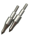 12 Pack Screw In Field Points Archery Tips Stainless Steel 100 125 150 Grain Pro Grade Target Practice Ready To Replace Fits Carbon Fiberglass Aluminum Arrows And Crossbow Arrows close-up