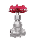304 Stainless Steel Gate Valve DN15 Built To Last One Half Inch NPT Rotary Globe Valve front view