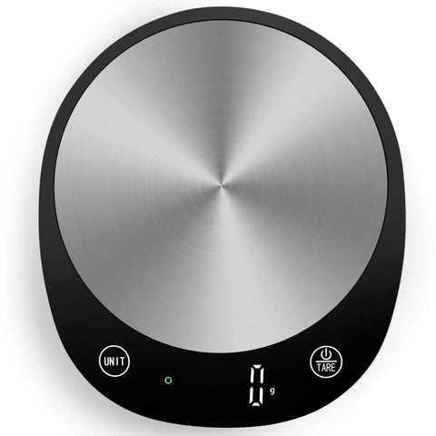 Uber Precise 22 Pound Digital Food Scale With Grams And Ounces In 1G Increments LED Display Includes 3 AAA Batteries For Cooking And Baking