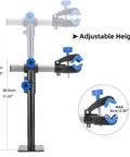 Wall Mounted Bike Repair Stand With Height Adjustable Clamp And Workbench Mount For Road And Mountain Bikes DIY Friendly