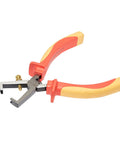 1000 Volt VDE Insulated End Wire Stripping Pliers 6 Inch with drop forged CRV steel and beefy grip