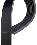 Close-up of Micro-V Serpentine Drive Belt Replacement K070763 for Cars and Trucks showing texture and layers