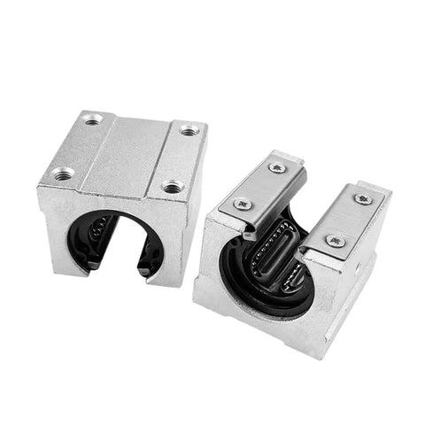 One Pc SBR16UU Linear Motion Ball Bearing Slide Block Bushing For 16mm Linear Shaft Guide Rail CNC And 3D Printer showing two views