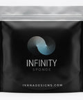 Infinity Sponge Odor Resistant And Heat Resistant Silver Fiber Kitchen Cleaning Tool in black packaging
