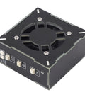 Rechargeable Solder Fume Extractor With Fast Cooling For Quick Smoke Removal, featuring control buttons and compact design.