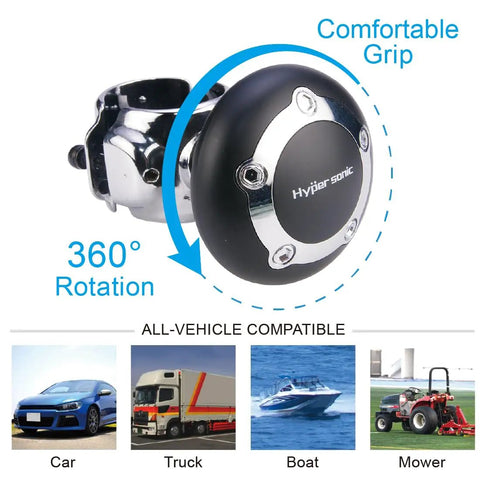 Power Handle Steering Wheel Spinner Knob For Easy Driving And Comfy Grip Reduces Fatigue One Hand Operation Car Accessory