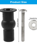 Heavy Duty Stainless Steel Toilet Seat Bolts Fix That Wobbly Seat In No Sweat Fashion M6 Thread size comparison with rubber expansion and metal washer.