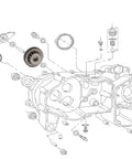 Starter Idler Gear Assembly for DS70 DS90 DS90X ATV in technical diagram highlighting gear placement