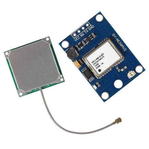 One Set GY-NEO6MV2 NEO-6M GPS Module with Large Antenna for Arduino Raspberry Pi ESP32 and Flight Control Projects, 3V-5V Power