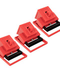 Clamp On Circuit Breaker Lockout Device Kit, 3 Pack, 480 To 600 Volt Safe Isolation For Single And Multi Pole Breakers, Easy To Install