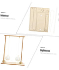 2 Piece Physics Experiment Kit For Students Hands On Science Learning Tool with wooden components and pendulums
