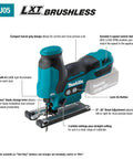 18V LXT Brushless Cordless Barrel Grip Jig Saw Tool Only With Variable Speed 800 To 3,000 SPM for Precise Cuts, long battery life.