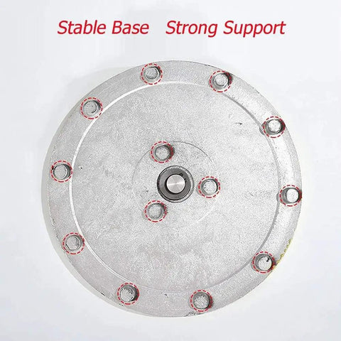 Go To Kitchen Must Have Large Lazy Susan Serving Turntable with stable aluminum bearing for easy spin and strong support.