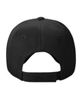 Back view of Adjustable Washed Baseball Cap Dad Hat For Adults, Plain Trucker Style For Office Or Kitchen, with back strap