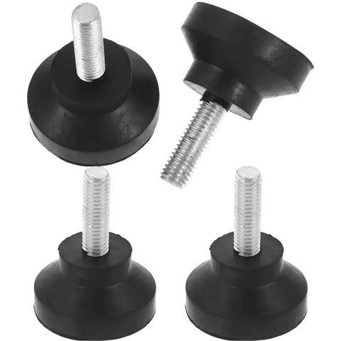 Beefy Heavy Duty Leveling Feet With Adjustable Threaded Levelers For Machines And Equipment, Rugged And Rust Resistant, 4 Pack