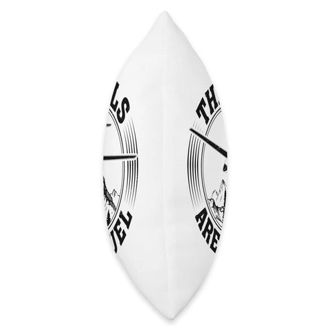 Side view of Soaring Sailplane Throw Pillow For Aviation Enthusiasts Glider Pilot Gift Decor This Soft Micro Plush Cushion Is A Totally Epic Way To Bring Sky Vibes Home For Sky Lovers, showing double-sided print