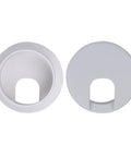 2 Inch White Desk Grommet For Wire Pass Through And Cable Hole Cover With Removable Lid, Pack Of 5, top view