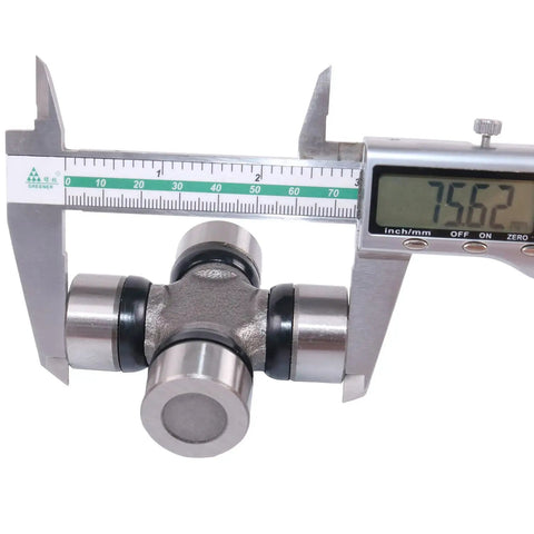Series 4 Cross Bearing Kit For PTO Shaft U Joint measured with caliper, 75.62 mm span, for Bush Hog Models 64694, R64694