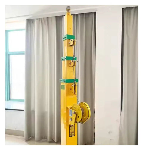 Real Deal 8 Meter Hand Winch Telescopic Lifting Mast With Durable Aluminum Profile And Smooth Crank Mechanism for camera support.