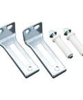 2 Pairs Silver Carbon Steel Double Folding Door Bottom Pivot Hardware For Sliding Doors Cupboards Balconies Bookcases And Storage Rooms, Waterproof Moisture Resistant, Durable Pivot Set close-up