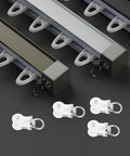 30 Piece Heavy Duty Curtain Track Roller Hooks Featuring Double Alloy Wheels And Slide Like Butter Smooth Pulleys for easy installation and usability.