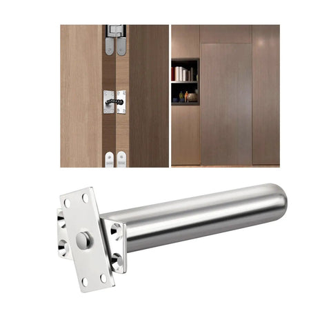 Concealed Door Closer Auto Self Closing Attachment For Wooden Doors With Alloy Frame, Soft Quiet Close, Wall Mount