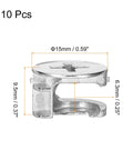 Heavy Duty Badass Furniture Cam Lock Nuts For Quick Cabinet Assembly Slick Wood Joinery Connectors And Drawer Hardware Fittings Built Tough No Sweat Nickel Plated, size 15mm